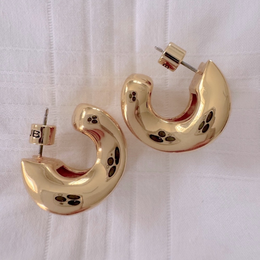 Jenny Bird Gold Chunky Doune Hoops